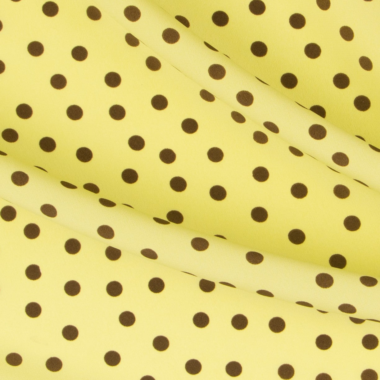 Tecido Crepe Bola Branca Fundo Verde 7 mm - Ribes y Casals