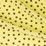 Tecido Crepe Bola Branca Fundo Verde 7 mm - Ribes y Casals