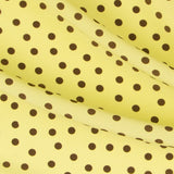 Tecido Crepe Bola Branca Fundo Verde 7 mm - Ribes y Casals