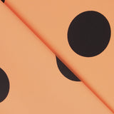 Crepe Bolas Preto 33mm Tangerina - Ribes y Casals