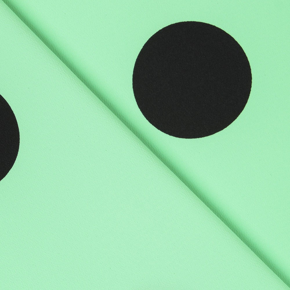 Crepe Bolas Preto 33mm Menta - Ribes y Casals