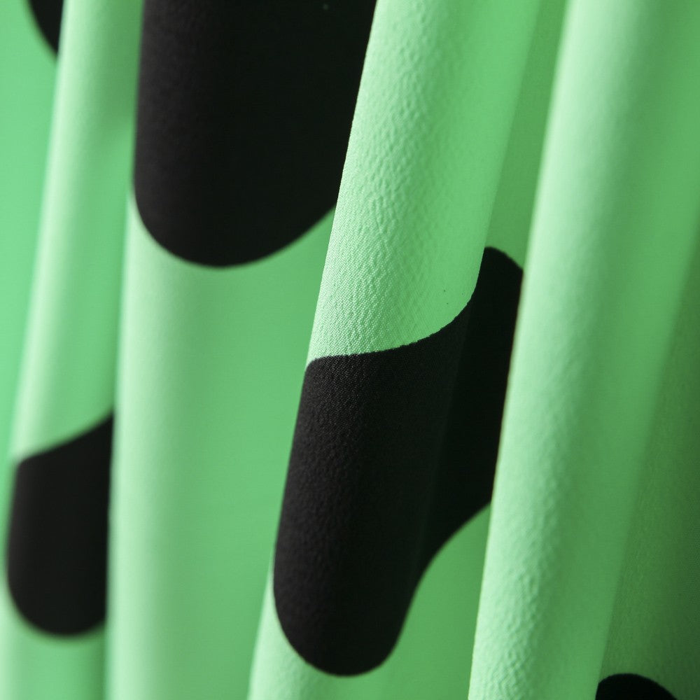 Crepe Bolas Preto 33mm Menta - Ribes y Casals