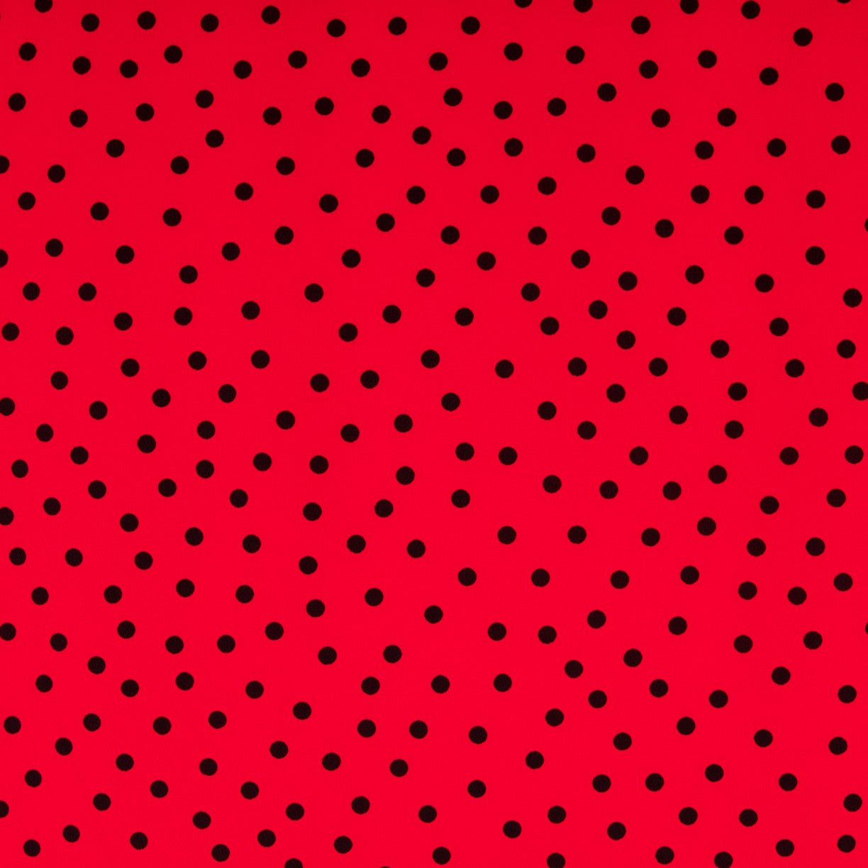 Crepe Lunares Negro 7mm Rojo - Ribes y Casals