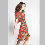 Crepe Marrocain Bouqet Preta - Ribes y Casals