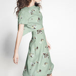 Crepe Marrocain Bouquet Agua - Ribes y Casals