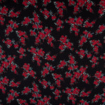 Crepe Marrocain Bouqet Preta - Ribes y Casals