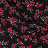 Crepe Marrocain Bouqet Preta - Ribes y Casals