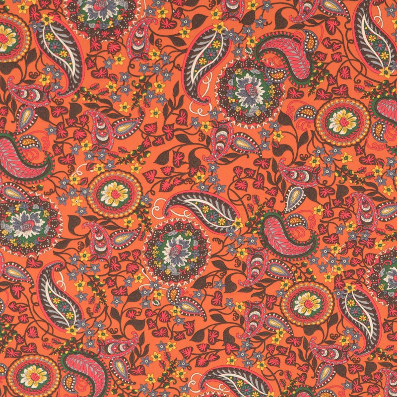 Crepe Marrocain Cachemir Teja - Ribes y Casals