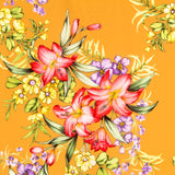 Crepe Tropical Flores Lilas - Ribes y Casals