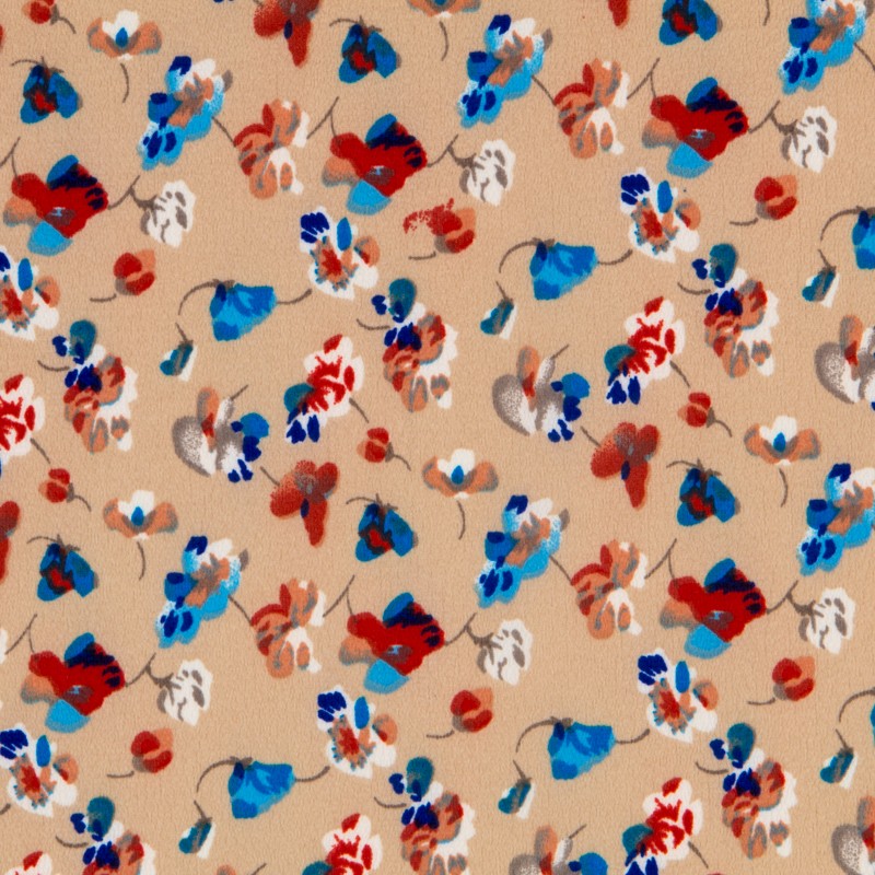 Crepe Marrocain Liberty Bege - Ribes y Casals