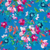 Crepe Tropical Flores Lilas - Ribes y Casals