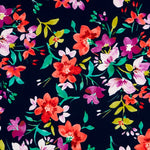 Crepe Tropical Flores Lilas - Ribes y Casals