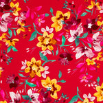 Crepe Tropical Flores Lilas - Ribes y Casals