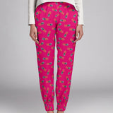 Crepe Marrocain Piñas Fucsia - Ribes y Casals