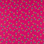 Crepe Marrocain Piñas Fucsia - Ribes y Casals