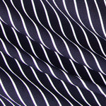 Crepe Marrocain Listras Marinho - Ribes y Casals