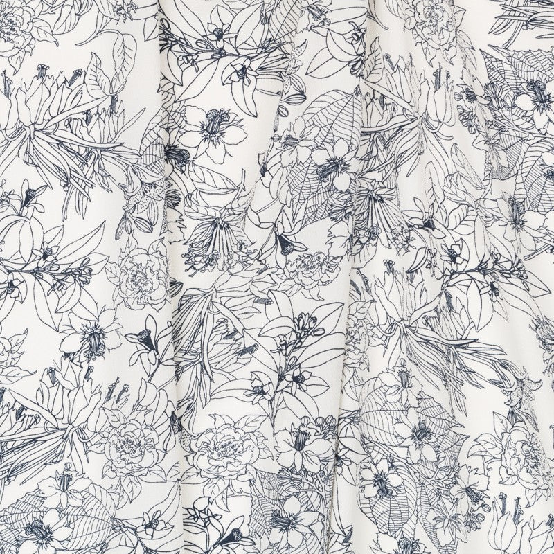 Crepe Marrocain Tropical Branca - Ribes y Casals