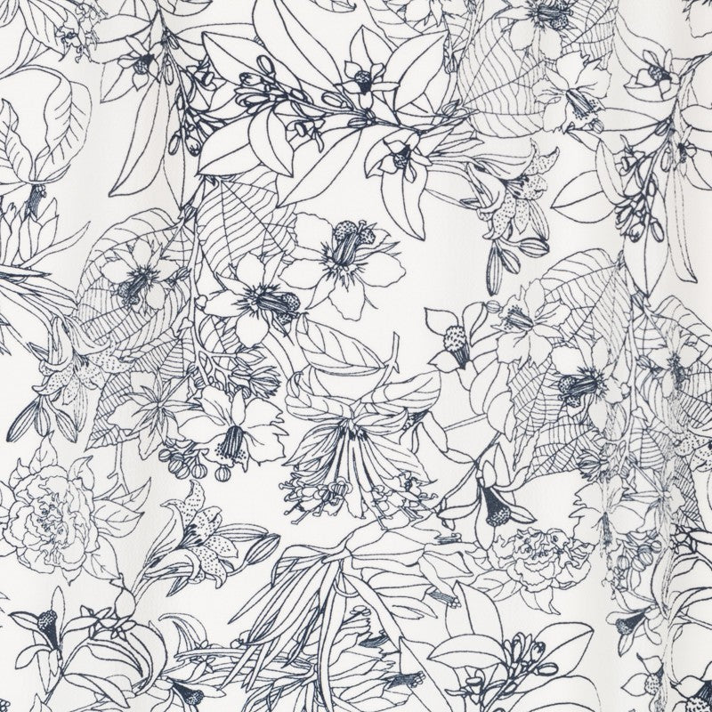 Crepe Marrocain Tropical Branca - Ribes y Casals