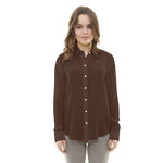 Tecido Crepe Castanho - Ribes y Casals