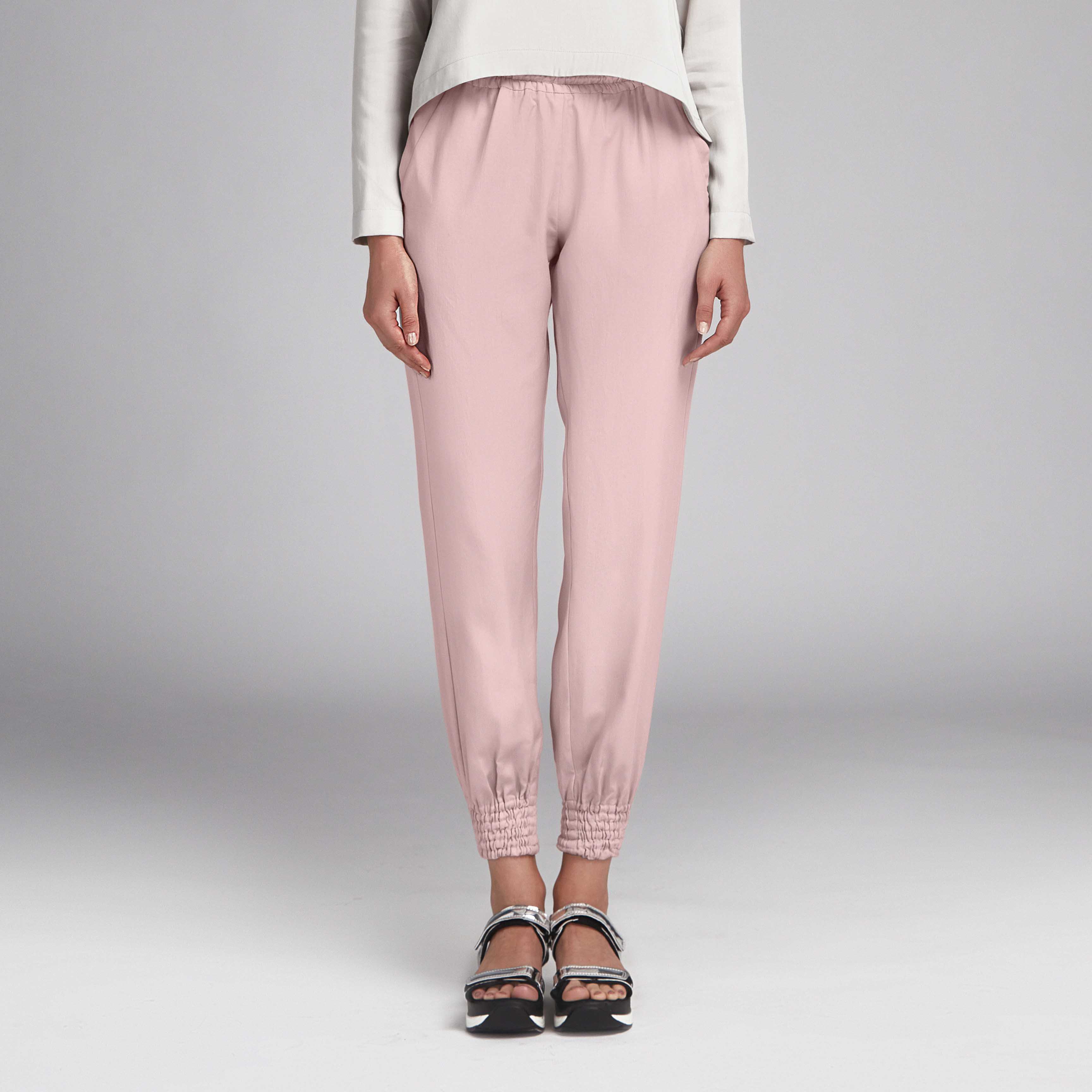 Tecido Crepe Moda Rosa Palido - Ribes y Casals