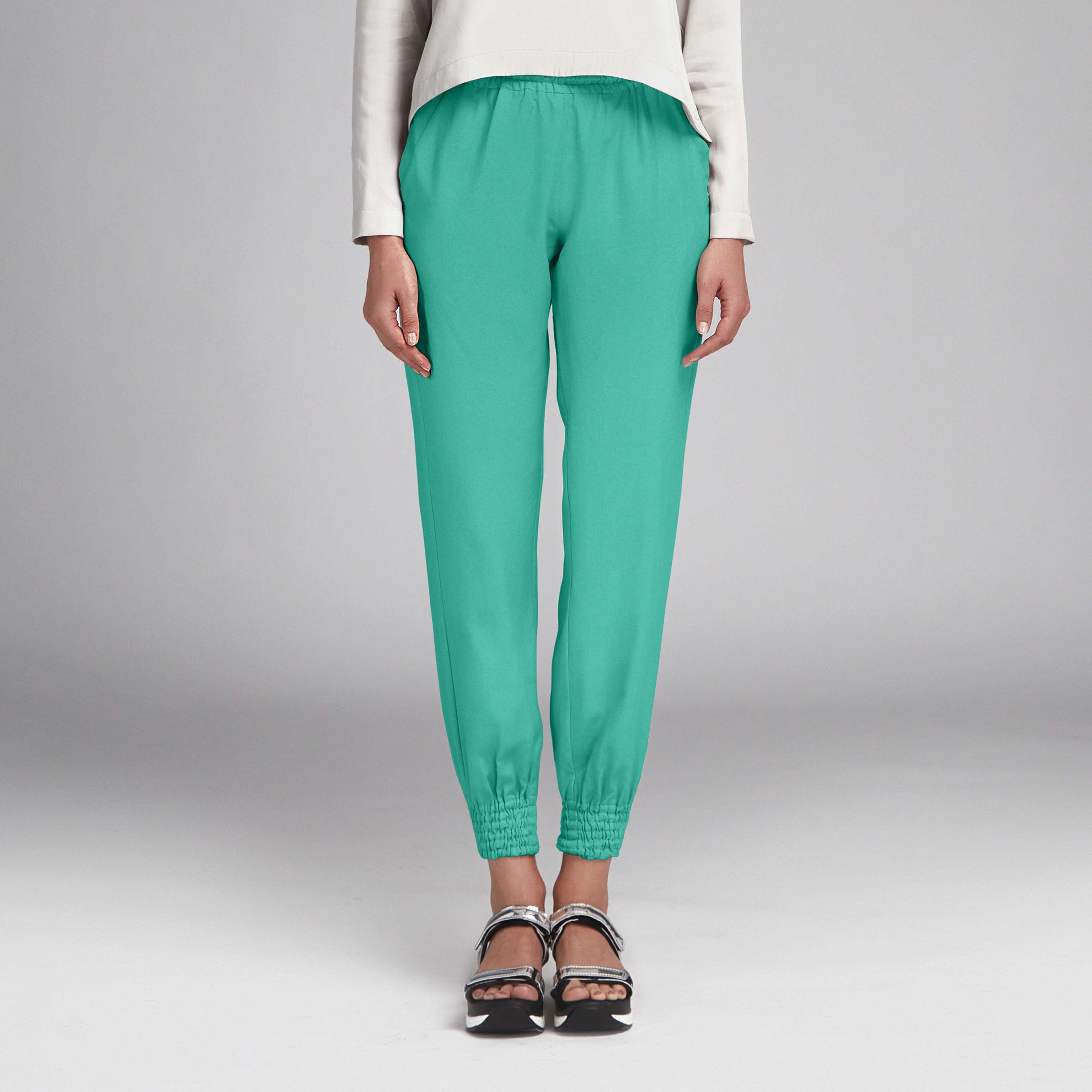 Tecido Crepe Moda Verde Água - Ribes y Casals