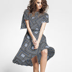 Crepe Mosaico Love Blue - Ribes y Casals