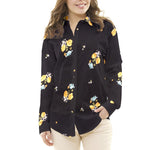 Crepe Marrocain Bouqet Preta - Ribes y Casals