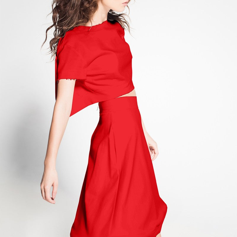 Tecido Crepe Vermelho - Ribes y Casals