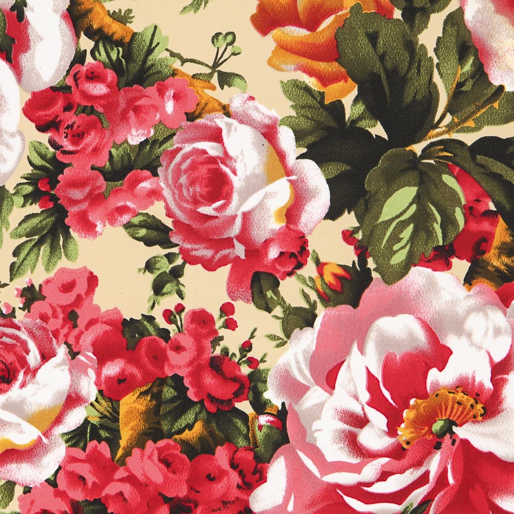 Crepe Roseira Bege - Ribes y Casals