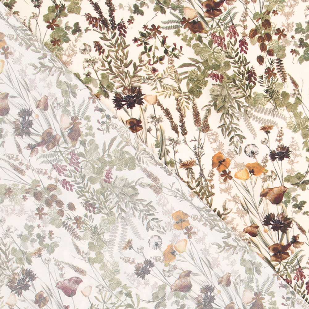 Tecido de Crepe Sahara Bege - Ribes y Casals