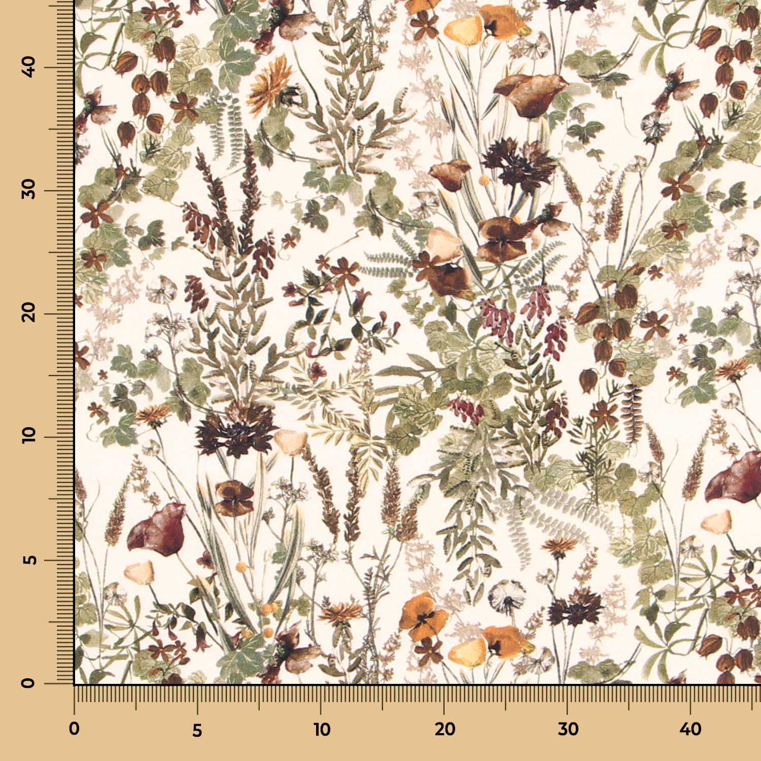 Tecido de Crepe Sahara Bege - Ribes y Casals