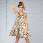 Tecido de Crepe Sahara Bege - Ribes y Casals