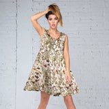 Tecido de Crepe Sahara Bege - Ribes y Casals