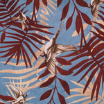 Crepe Satin Birds Light Azuis - Ribes y Casals