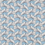 Tecido Crepe Stretch Tropical Azul - Ribes y Casals