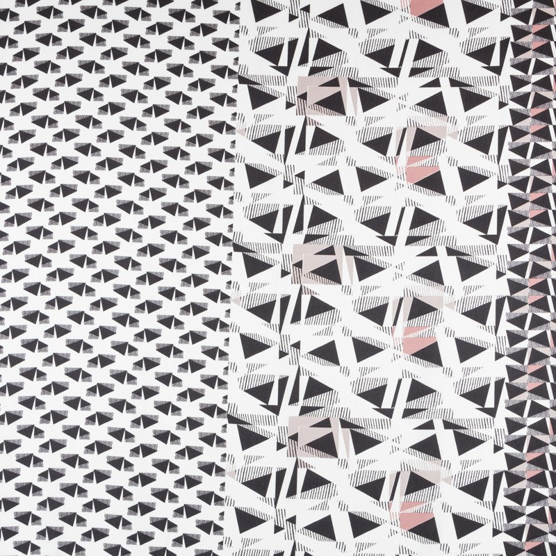 Crepe Marrocain Bouqet Preta - Ribes y Casals