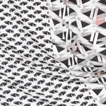 Crepe Marrocain Bouqet Preta - Ribes y Casals