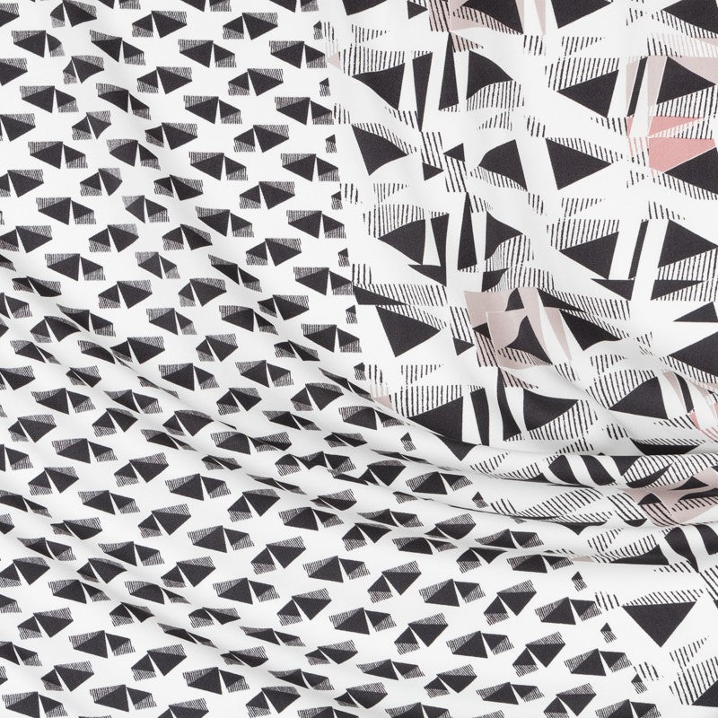 Crepe Marrocain Bouqet Preta - Ribes y Casals