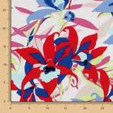 Crepe Tropical Flores Coloridas - Ribes y Casals