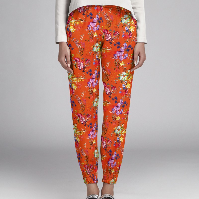 Crepe Marrocain Bouqet Preta - Ribes y Casals