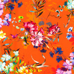 Crepe Marrocain Bouqet Preta - Ribes y Casals