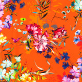 Crepe Marrocain Bouqet Preta - Ribes y Casals