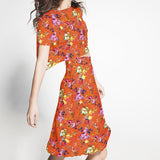 Crepe Marrocain Bouqet Preta - Ribes y Casals