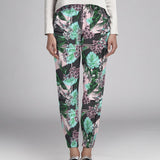 Crepe Marrocain Bouqet Preta - Ribes y Casals