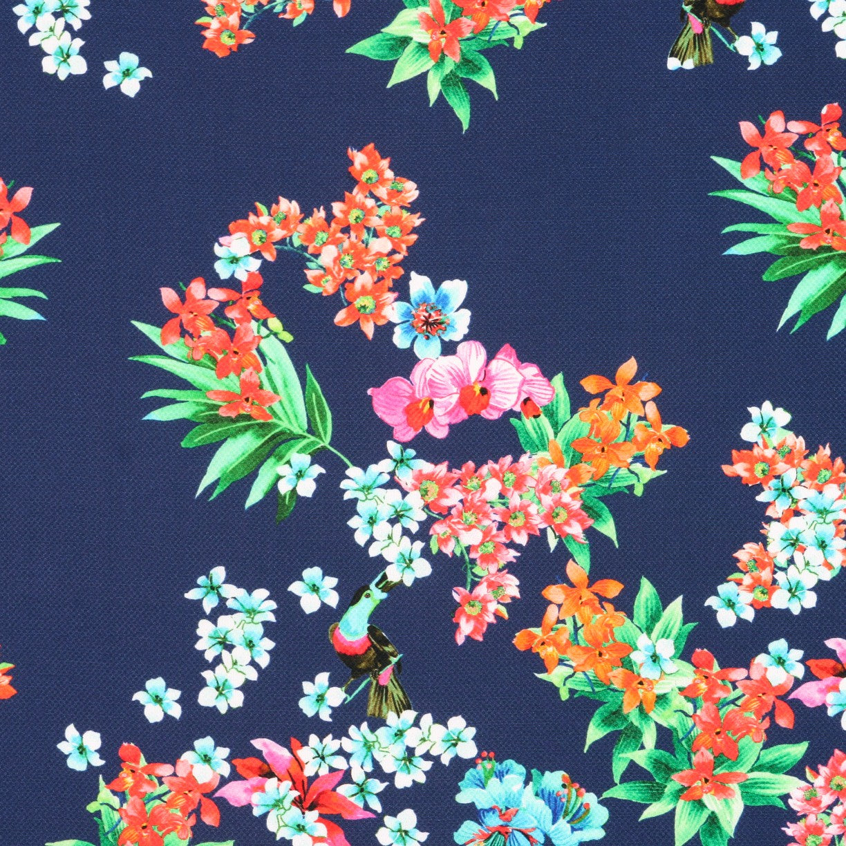 Crepe Corações Azul Marinho - Ribes y Casals