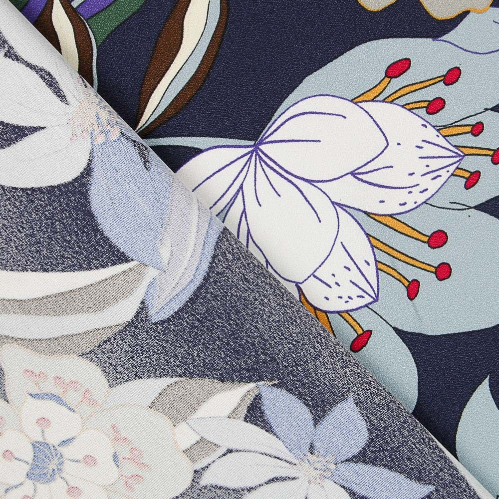 Crepe Viscose Floral Noite - Ribes y Casals