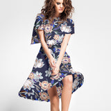 Crepe Viscose Floral Noite - Ribes y Casals