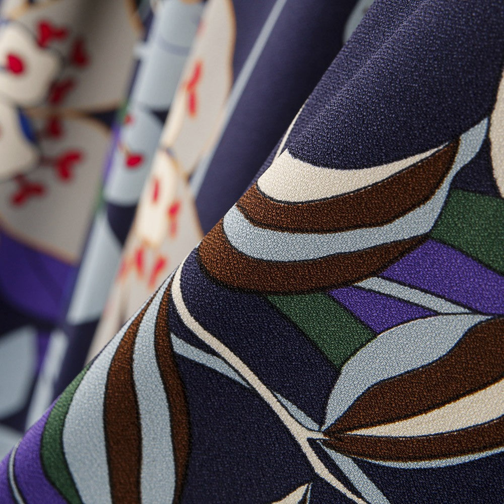 Crepe Viscose Floral Noite - Ribes y Casals