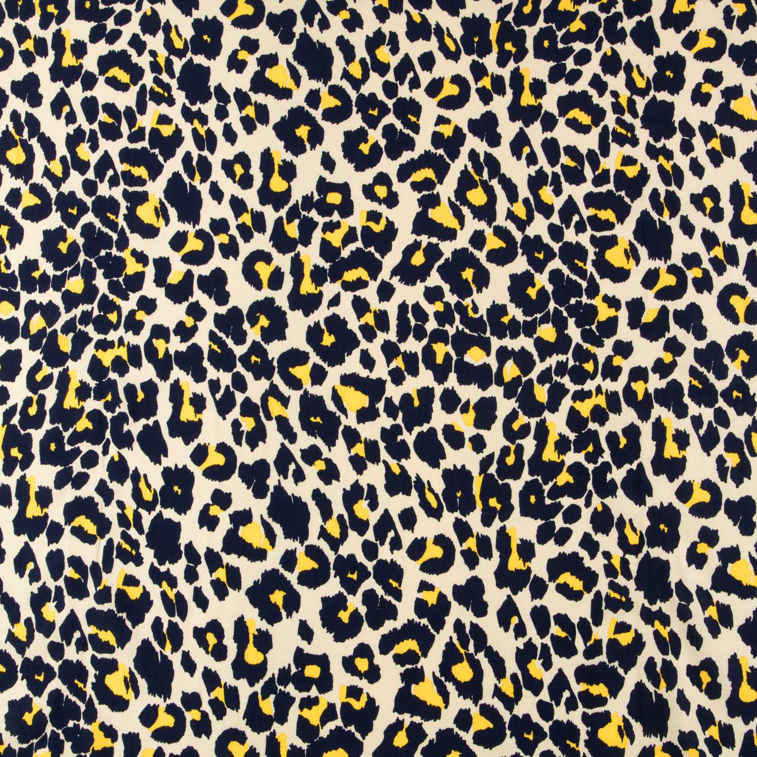 Leopardo Amarelo Viscose Crepe - Ribes y Casals