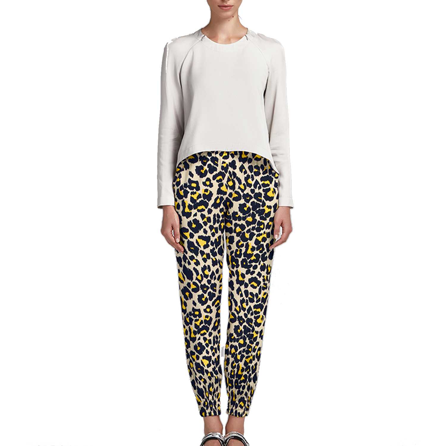 Leopardo Amarelo Viscose Crepe - Ribes y Casals